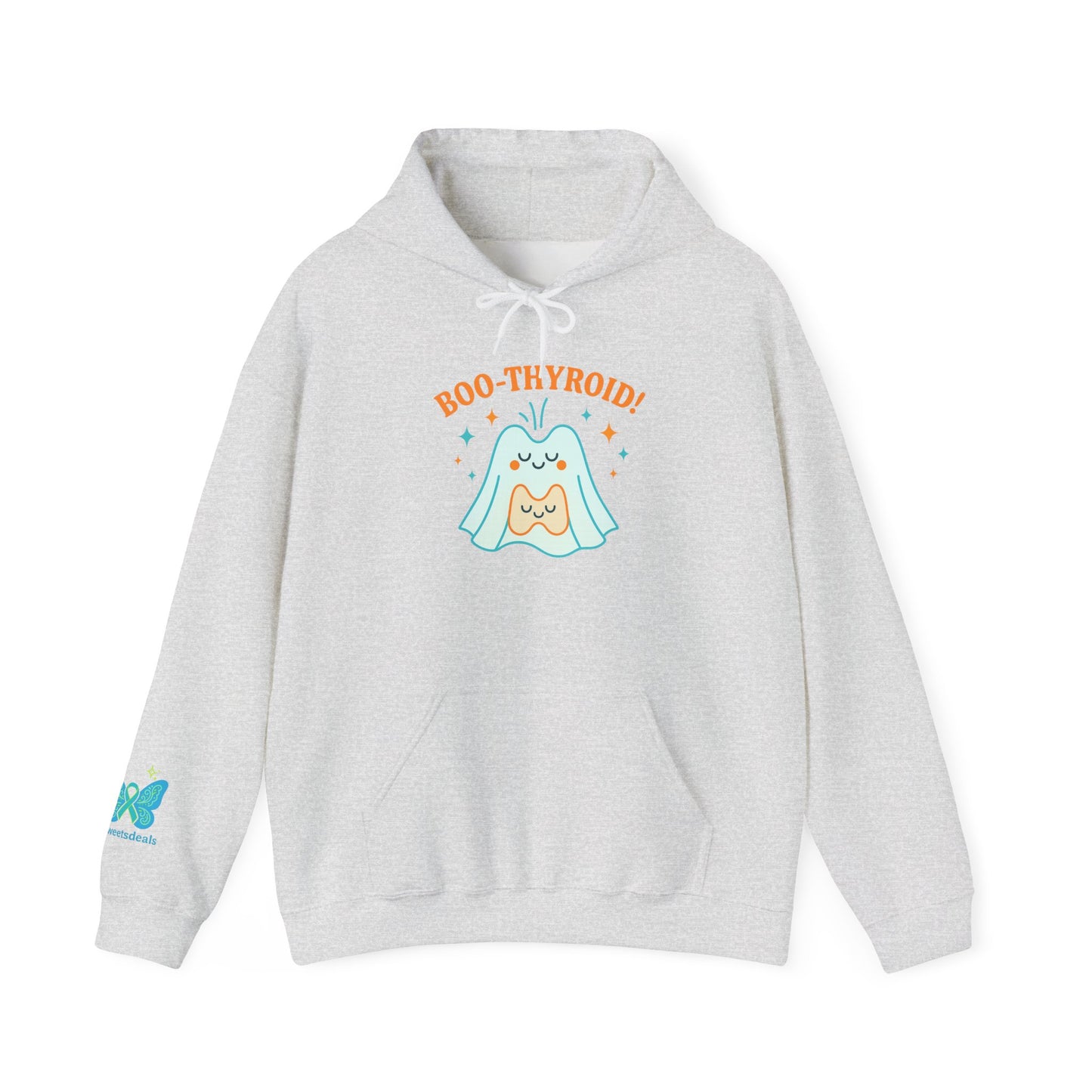 Boo-Thyroid! Unisex Heavy Blend Hoodie - Cute & Comfy Sweatshirt for Halloween, Gift, Cozy Wear, Funny Sweatshirt