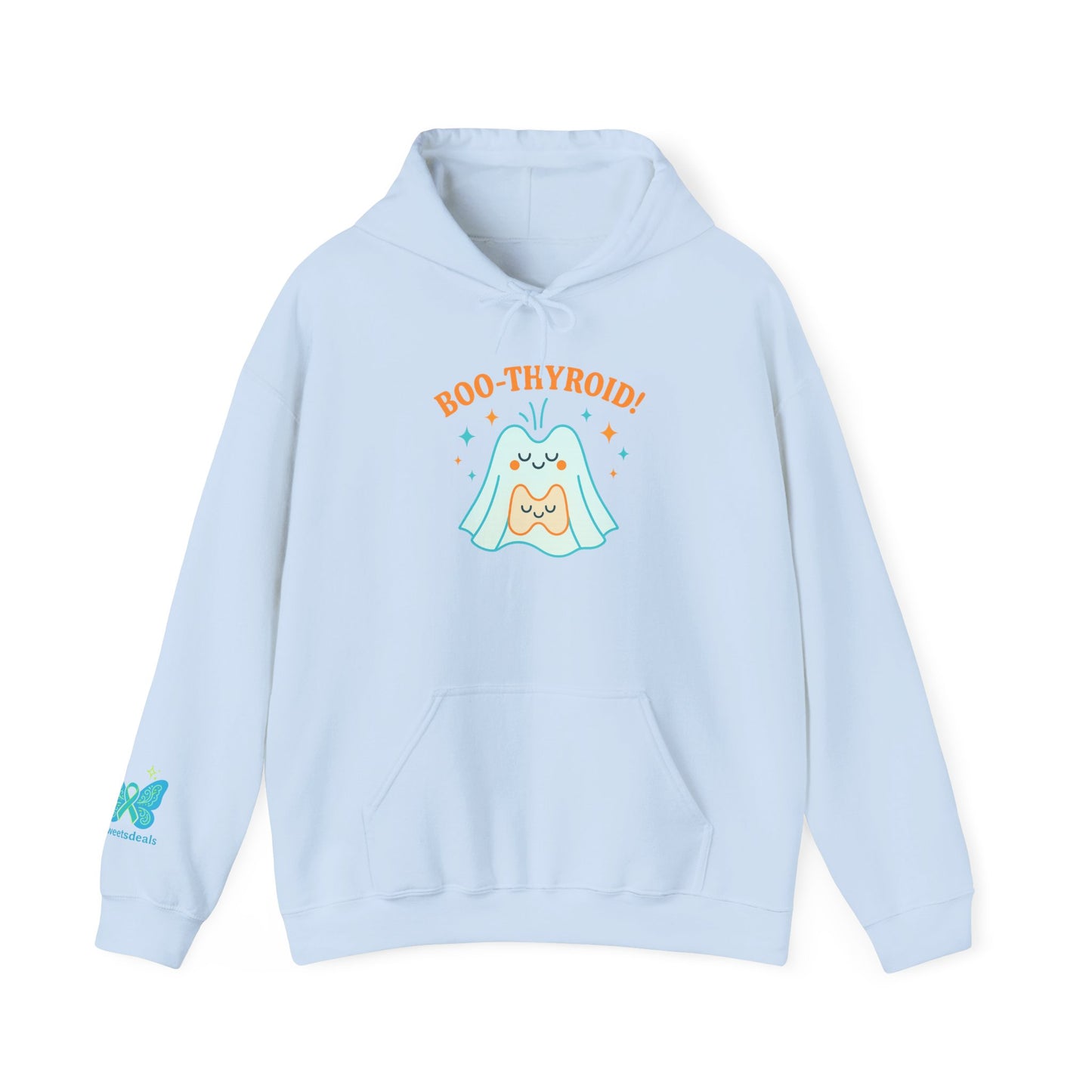 Boo-Thyroid! Unisex Heavy Blend Hoodie - Cute & Comfy Sweatshirt for Halloween, Gift, Cozy Wear, Funny Sweatshirt