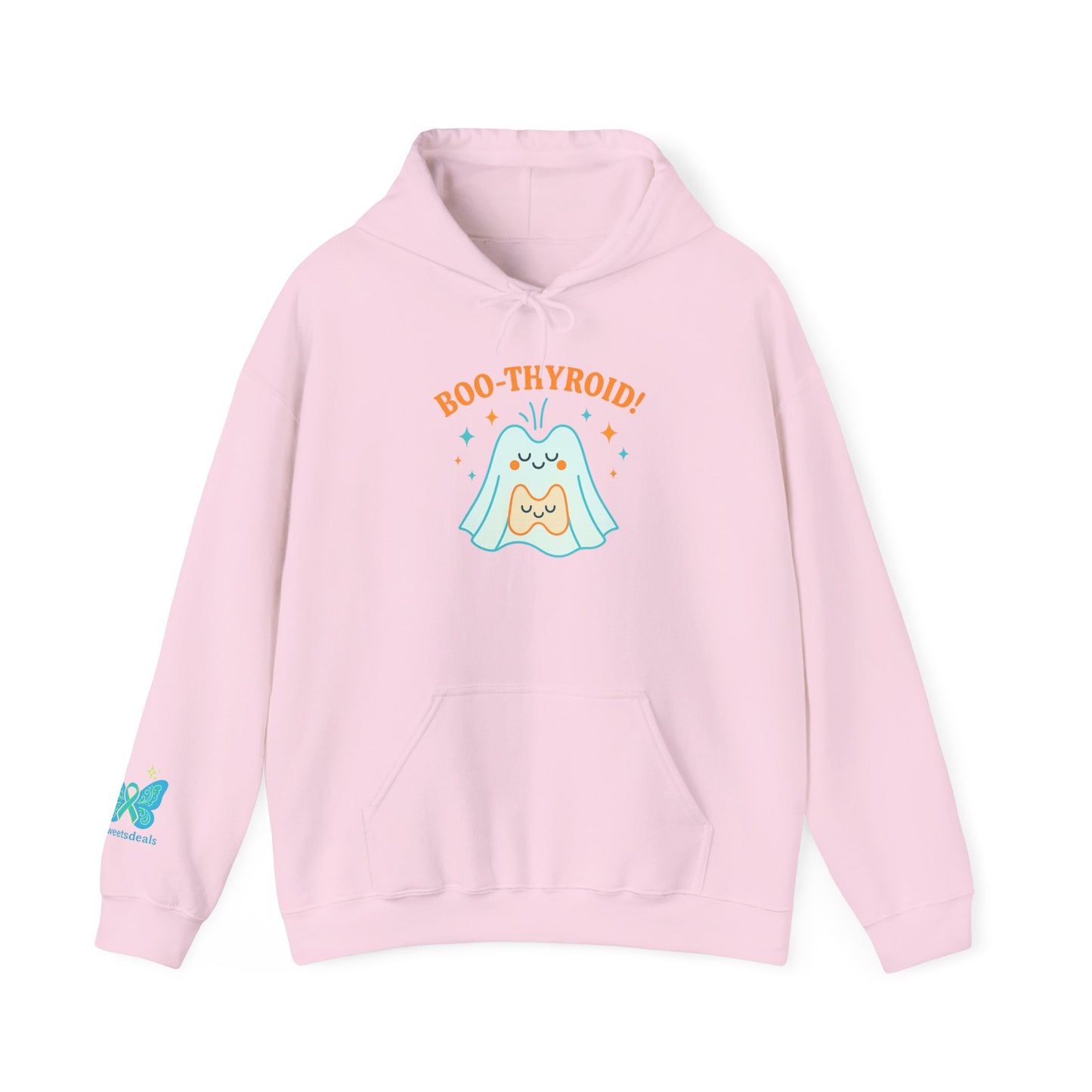 Boo-Thyroid! Unisex Heavy Blend Hoodie - Cute & Comfy Sweatshirt for Halloween, Gift, Cozy Wear, Funny Sweatshirt